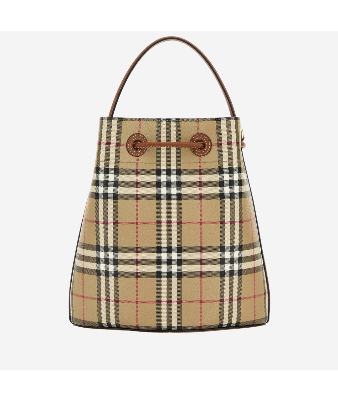 BURBERRY Красная сумка тоут из искусственной кожи, фото 3