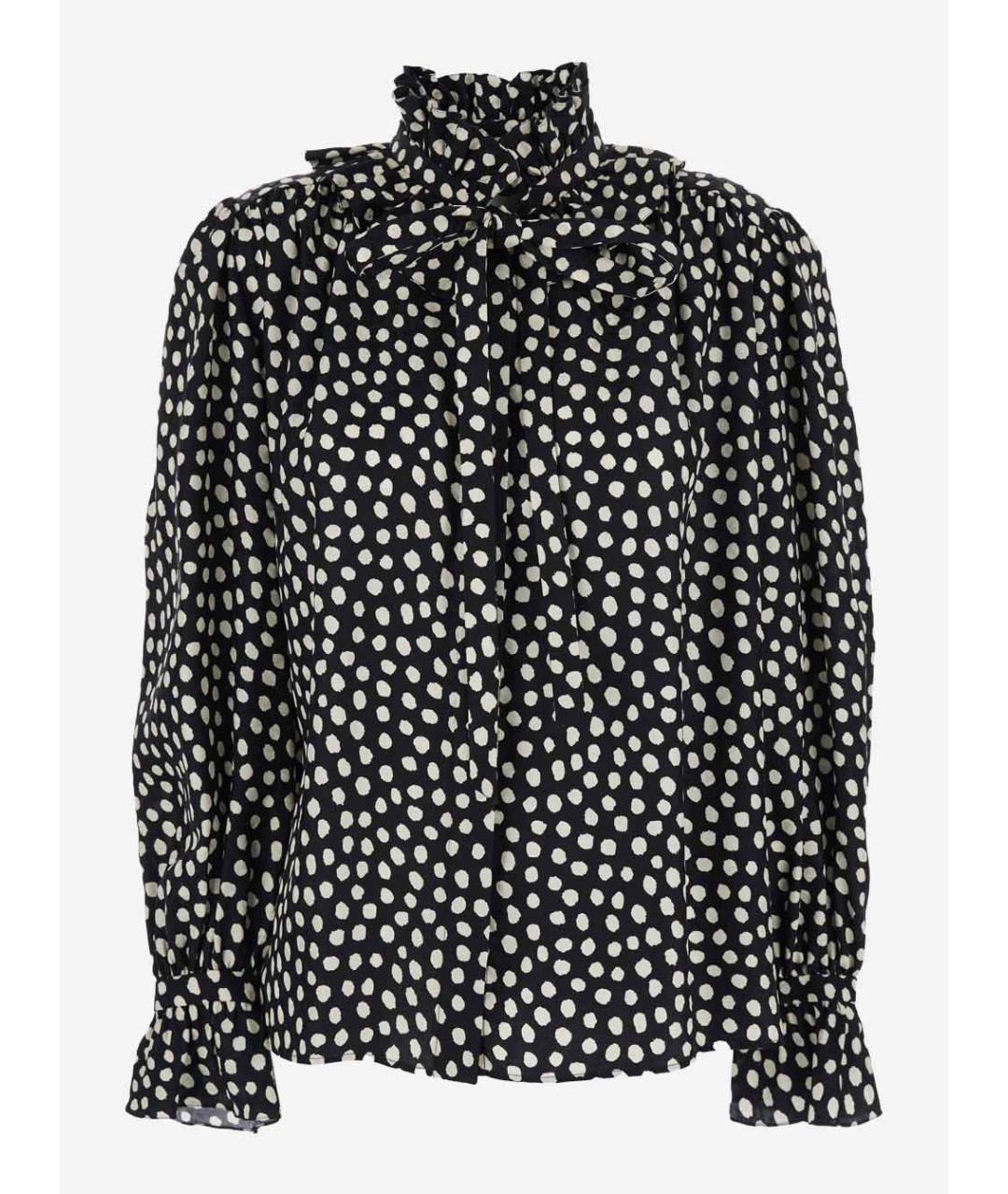 CHLOE Черная шелковая рубашка, фото 1
