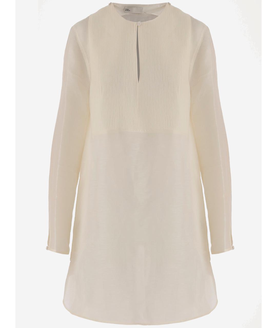 TORY BURCH Бежевое льняное платье, фото 1