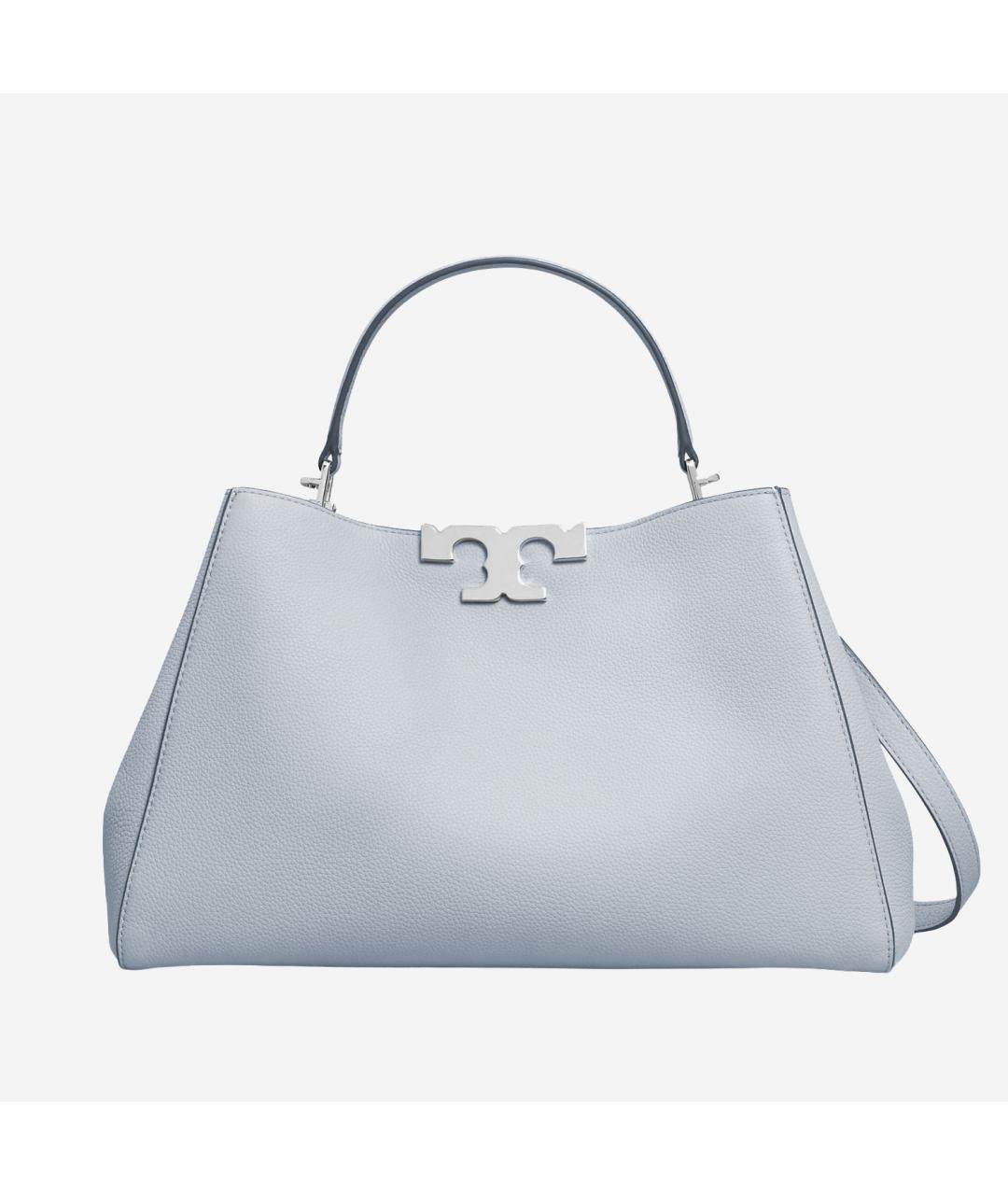 TORY BURCH Голубая кожаная сумка тоут, фото 3