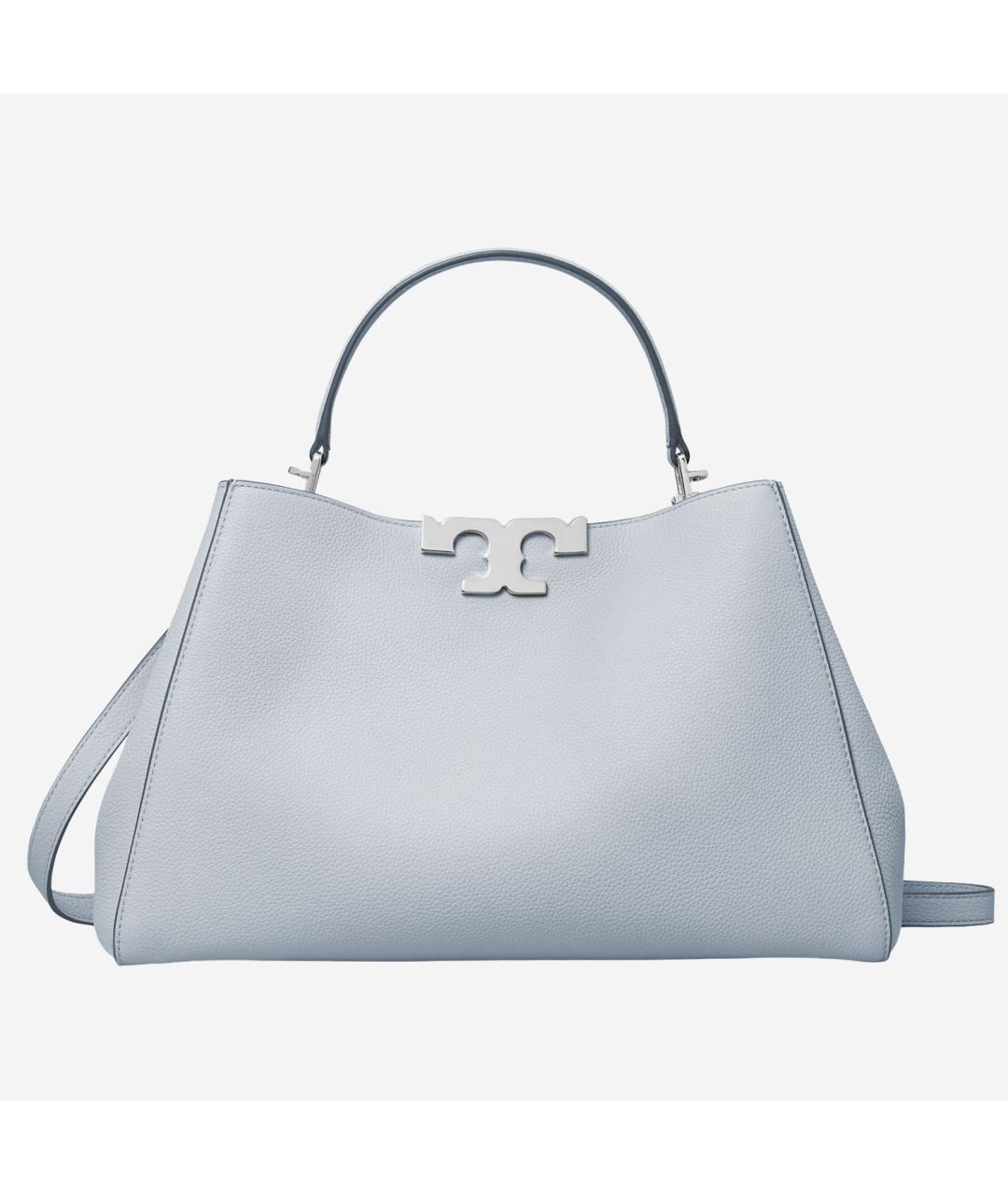 TORY BURCH Голубая кожаная сумка тоут, фото 1