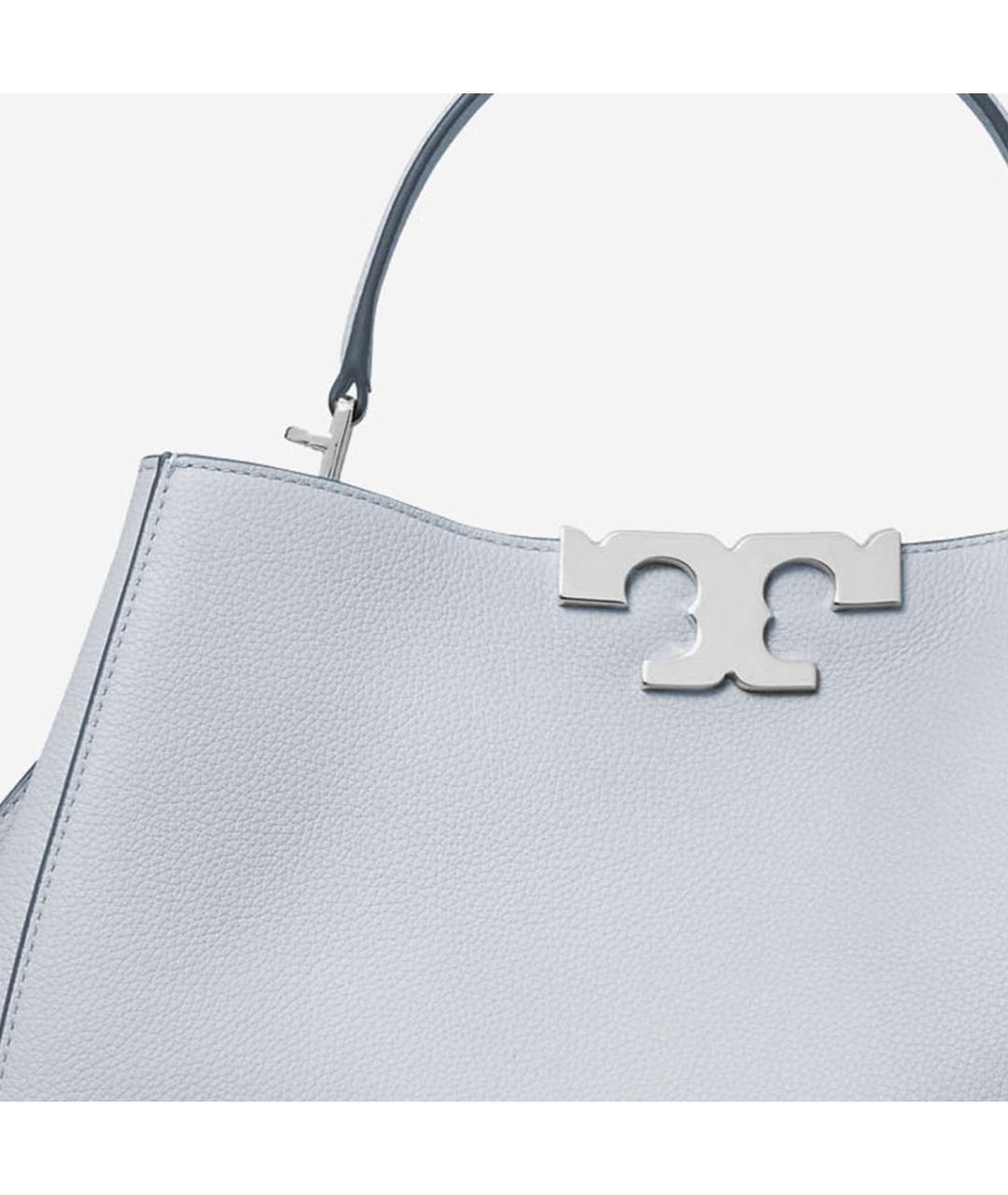 TORY BURCH Голубая кожаная сумка тоут, фото 4
