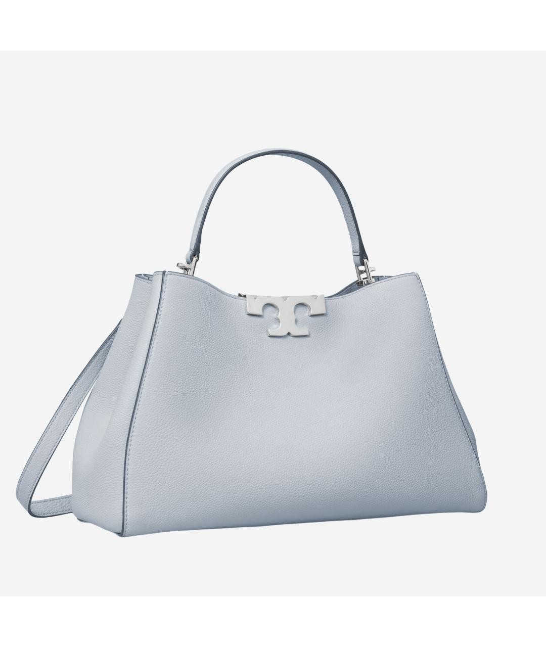 TORY BURCH Голубая кожаная сумка тоут, фото 2