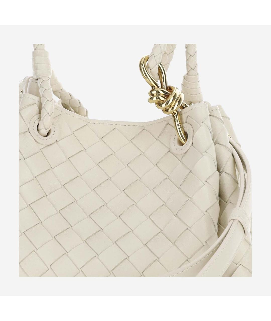 BOTTEGA VENETA Белая сумка тоут, фото 4