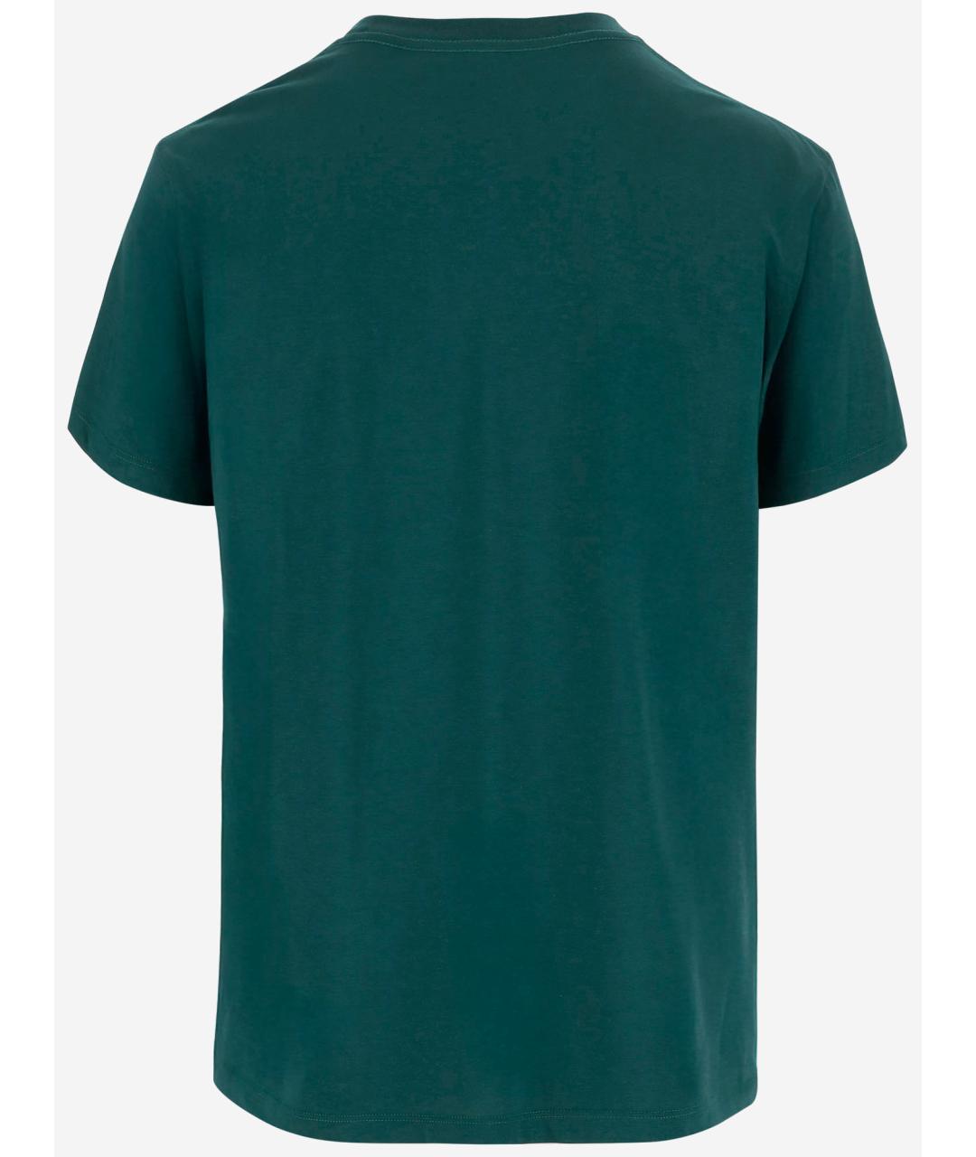 VALENTINO Бирюзовая хлопковая футболка, фото 2