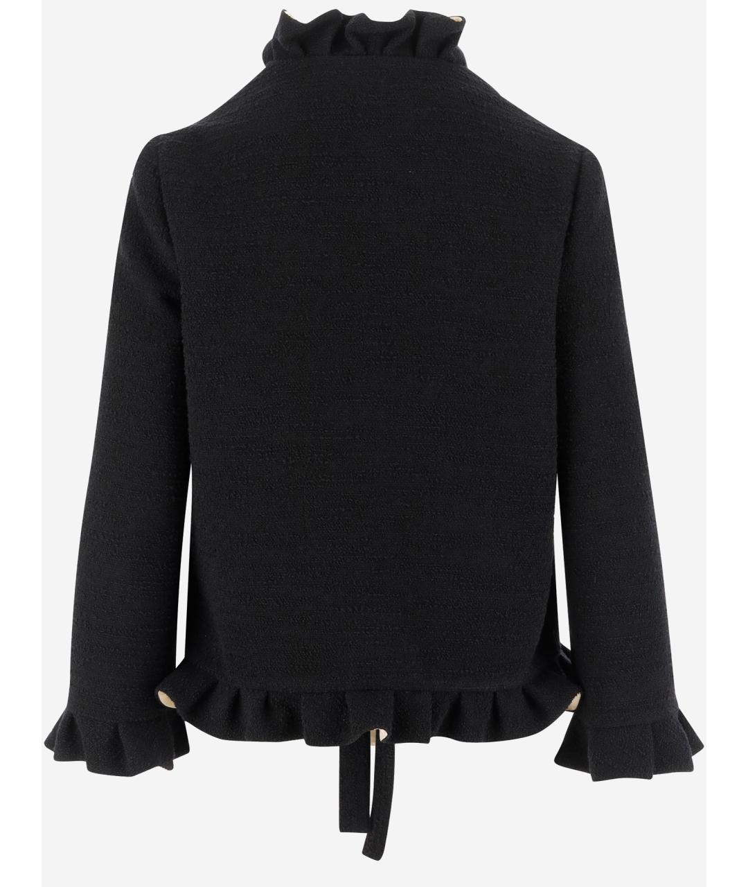 VALENTINO Черный шерстяной жакет/пиджак, фото 2