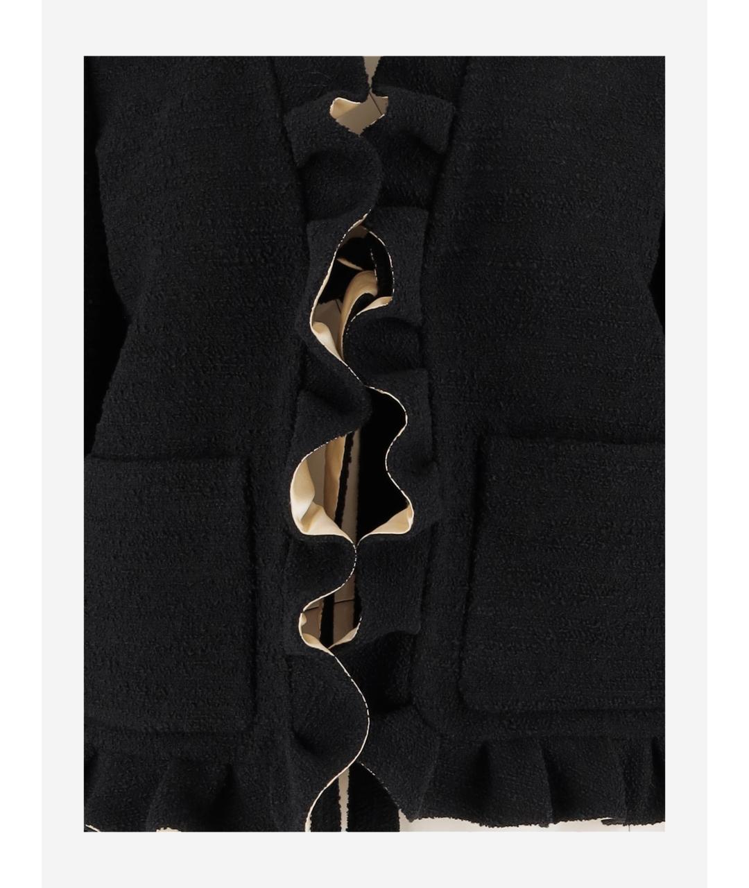 VALENTINO Черный шерстяной жакет/пиджак, фото 3