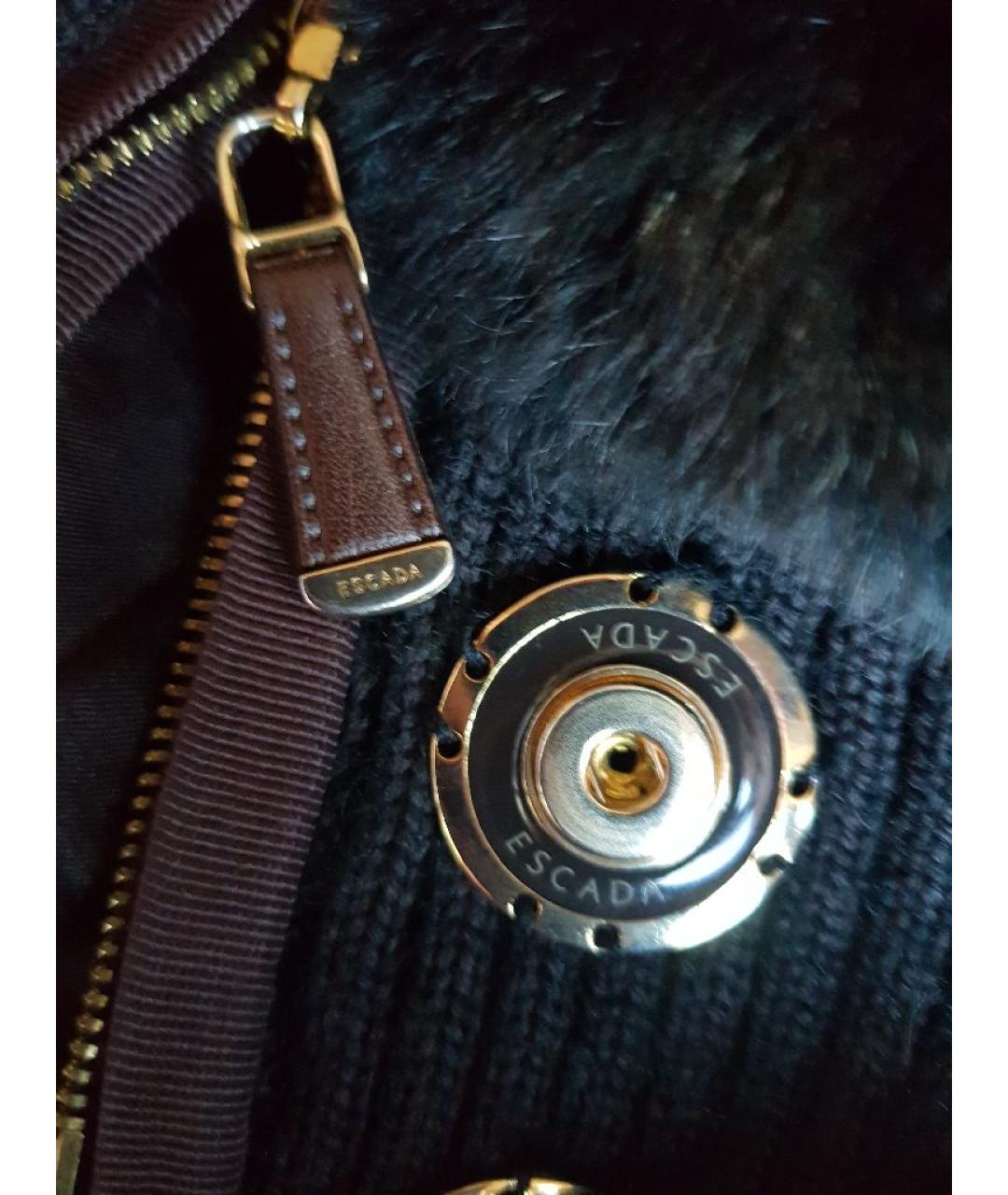 ESCADA Коричневый меховой жилет, фото 7