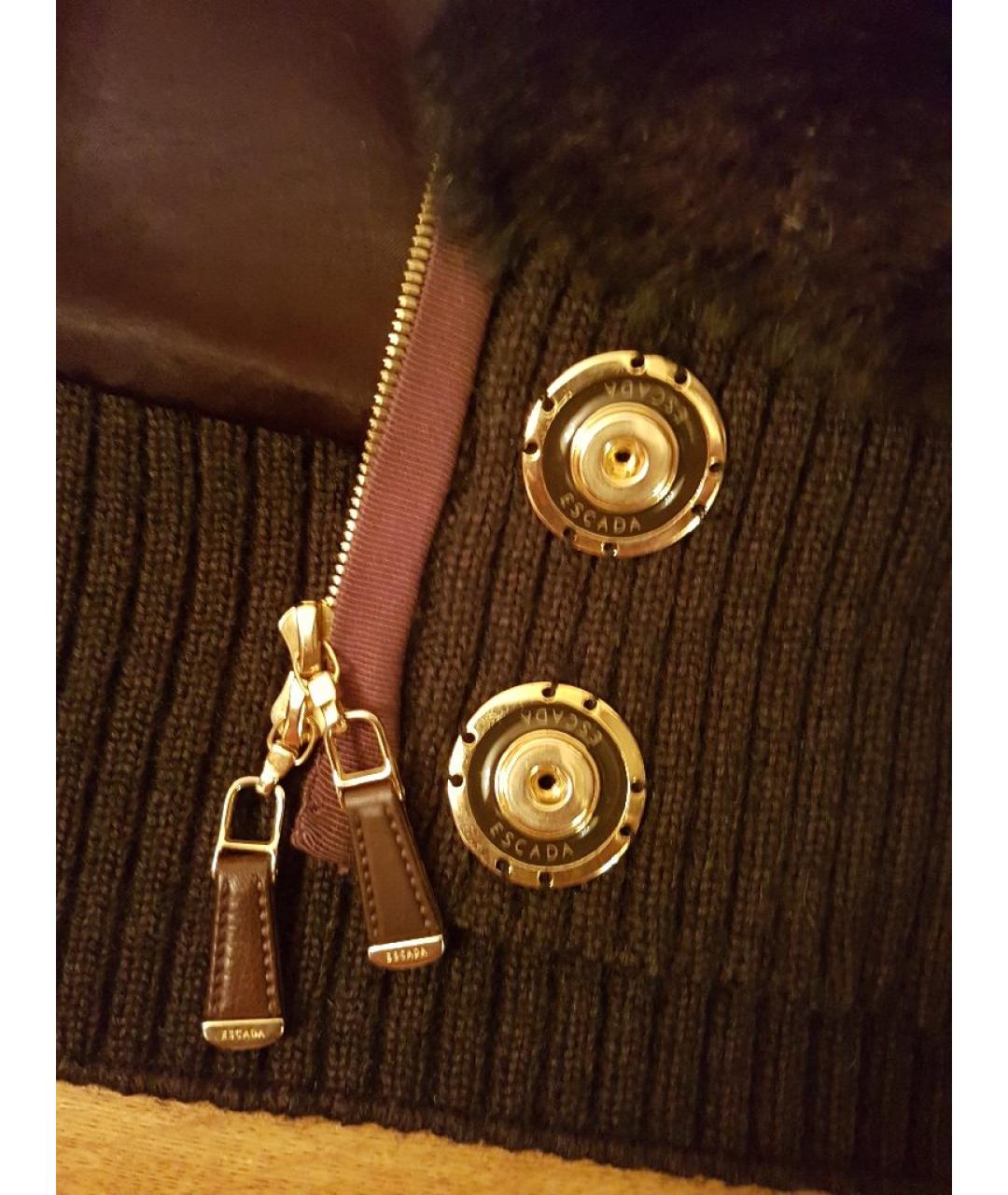 ESCADA Коричневый меховой жилет, фото 5