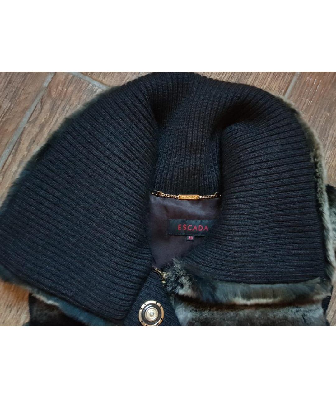 ESCADA Коричневый меховой жилет, фото 9