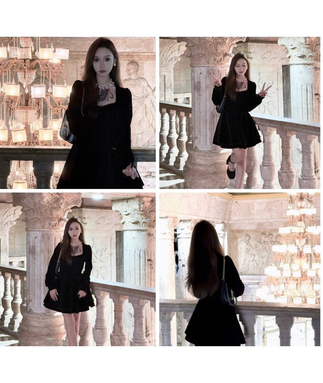 VERSACE JEANS COUTURE Черная кожаная сумка с короткими ручками, фото 9