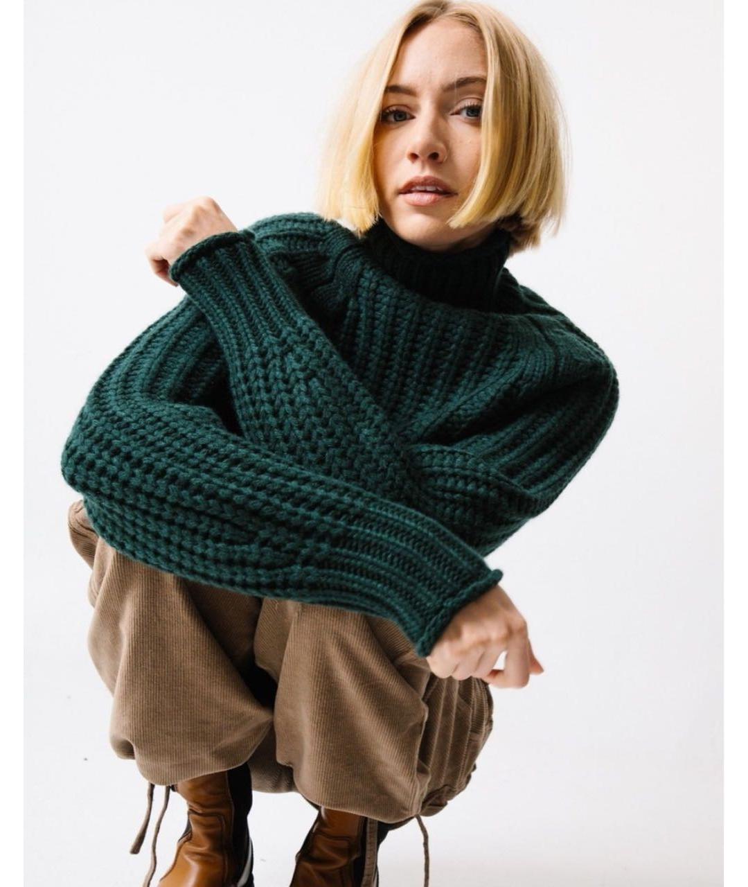 Arch4 Зеленый кашемировый джемпер / свитер, фото 5