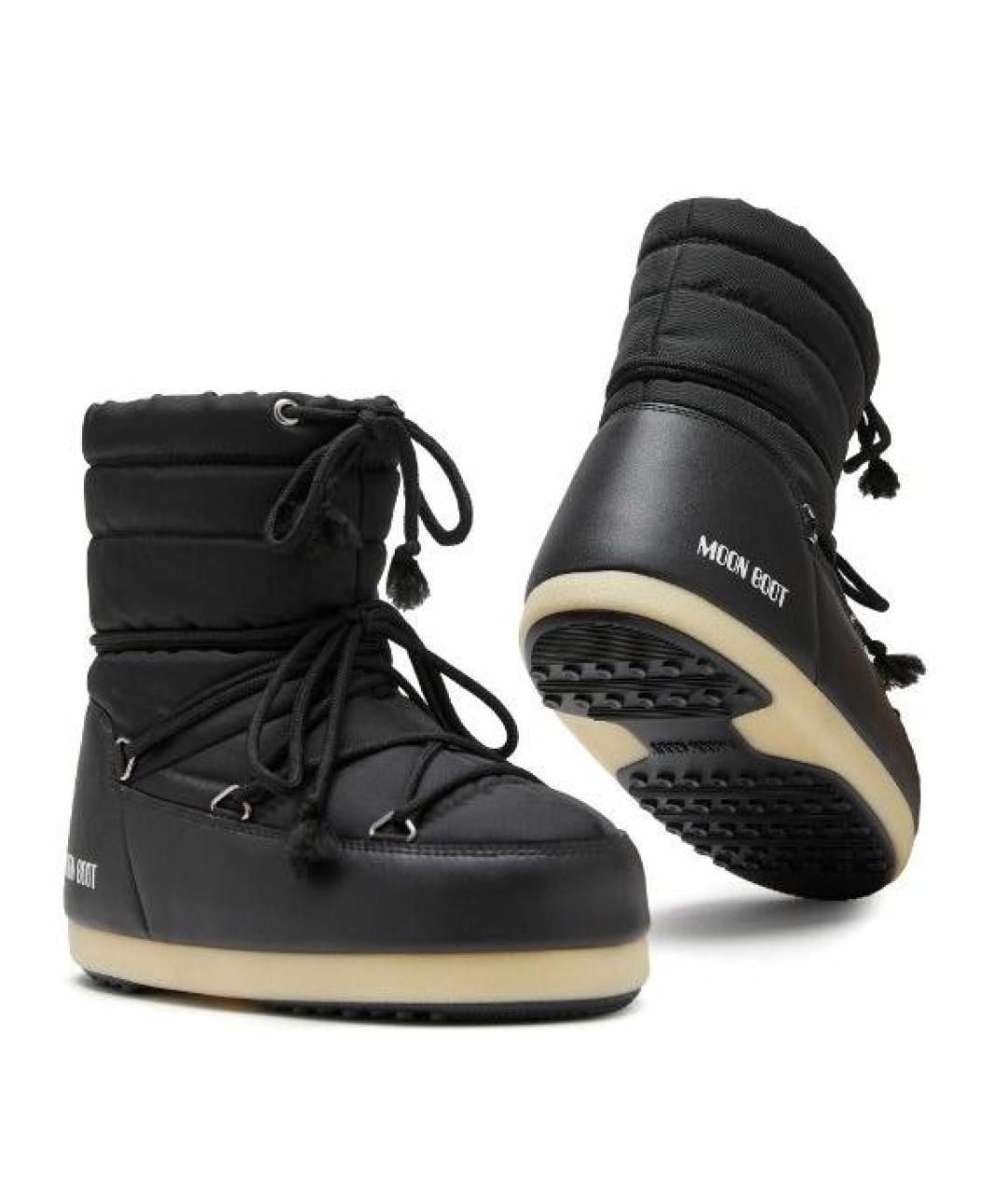 MOON BOOT Черные текстильные сапоги, фото 2