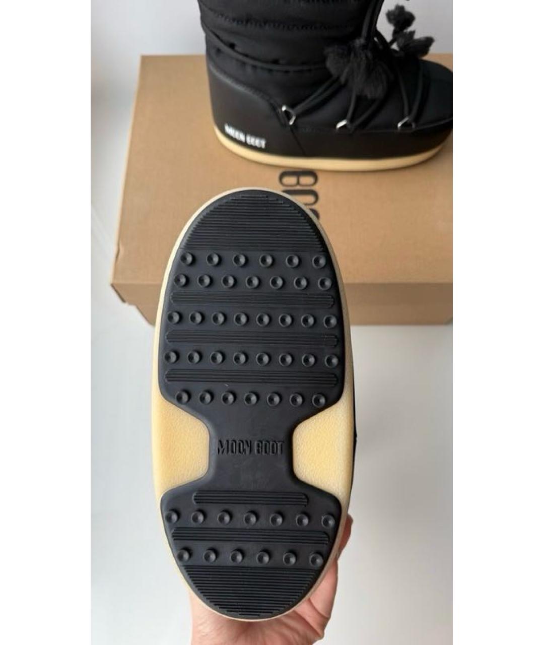 MOON BOOT Черные текстильные сапоги, фото 6