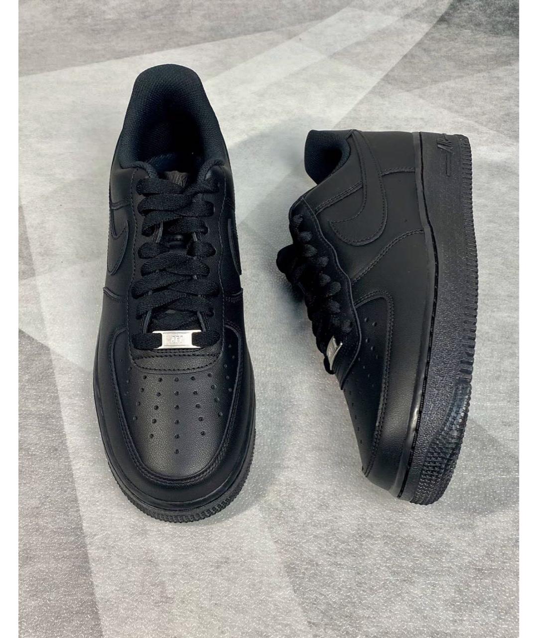 NIKE Черные кожаные кроссовки, фото 6