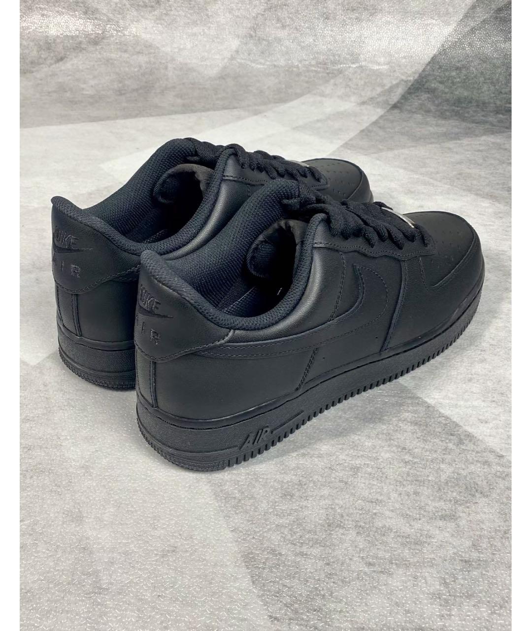 NIKE Черные кожаные кроссовки, фото 5