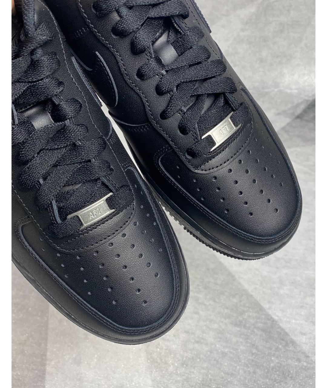 NIKE Черные кожаные кроссовки, фото 7