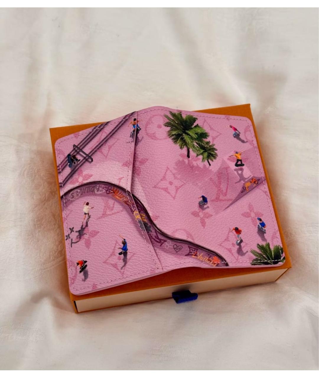 LOUIS VUITTON Розовый кардхолдер, фото 3