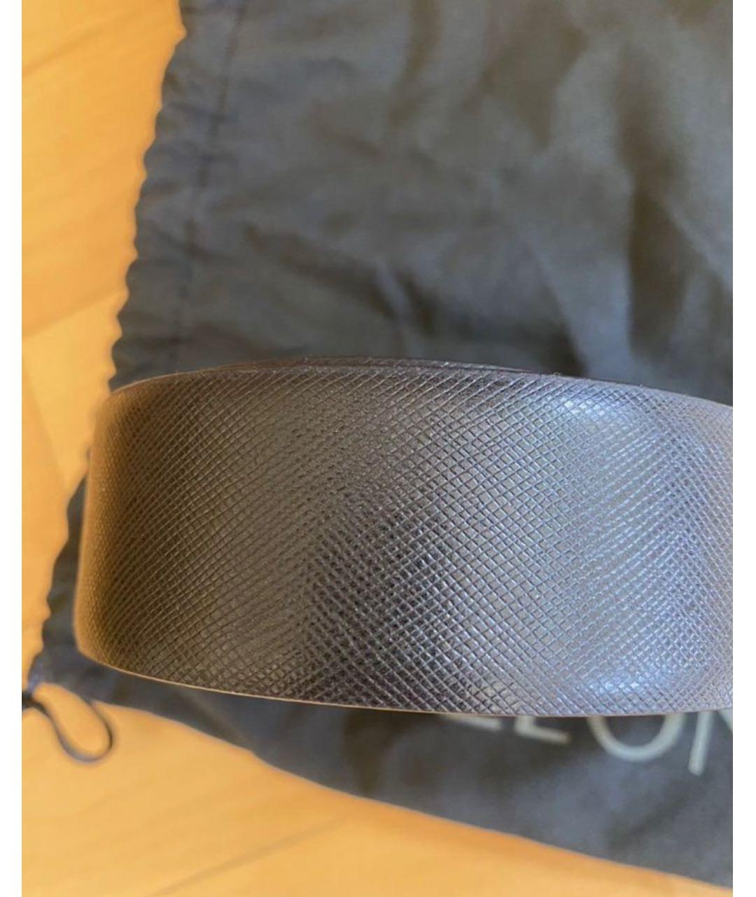 ZZEGNA Черный кожаный ремень, фото 4