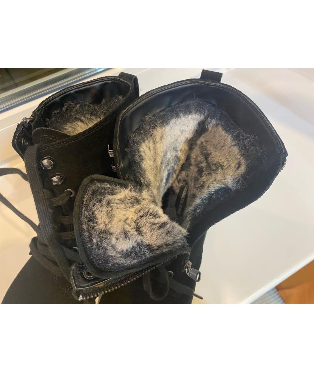 CALVIN KLEIN Черные замшевые ботинки, фото 7