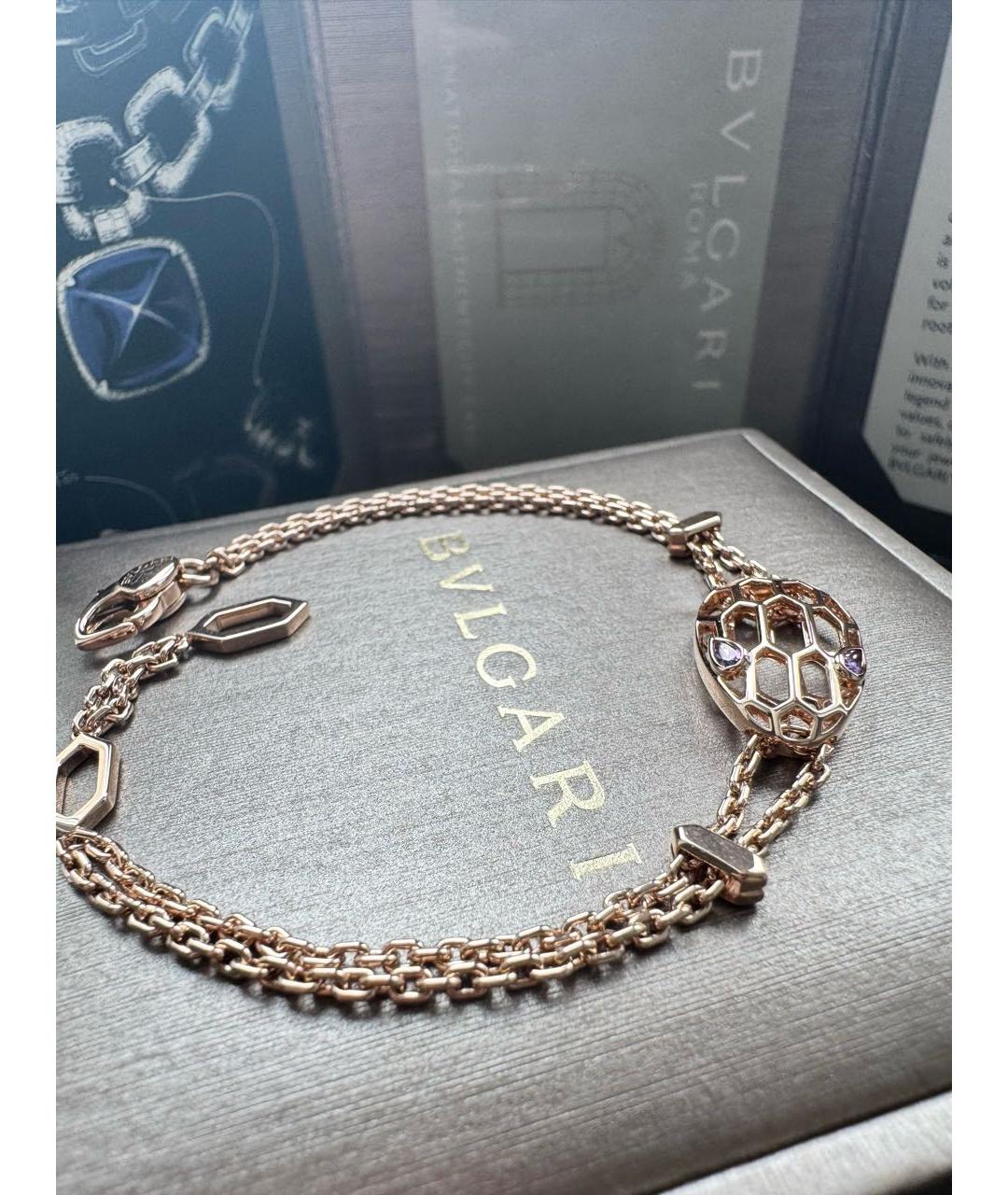 BVLGARI Золотой браслет из розового золота, фото 7
