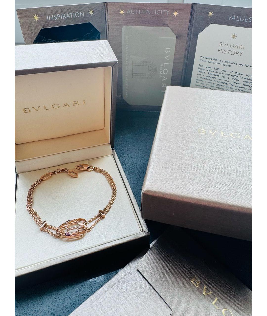 BVLGARI Золотой браслет из розового золота, фото 2