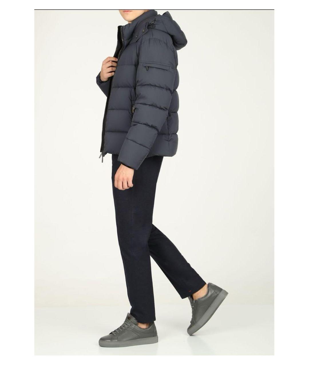 MOORER Темно-синяя полиэстеровая куртка, фото 6