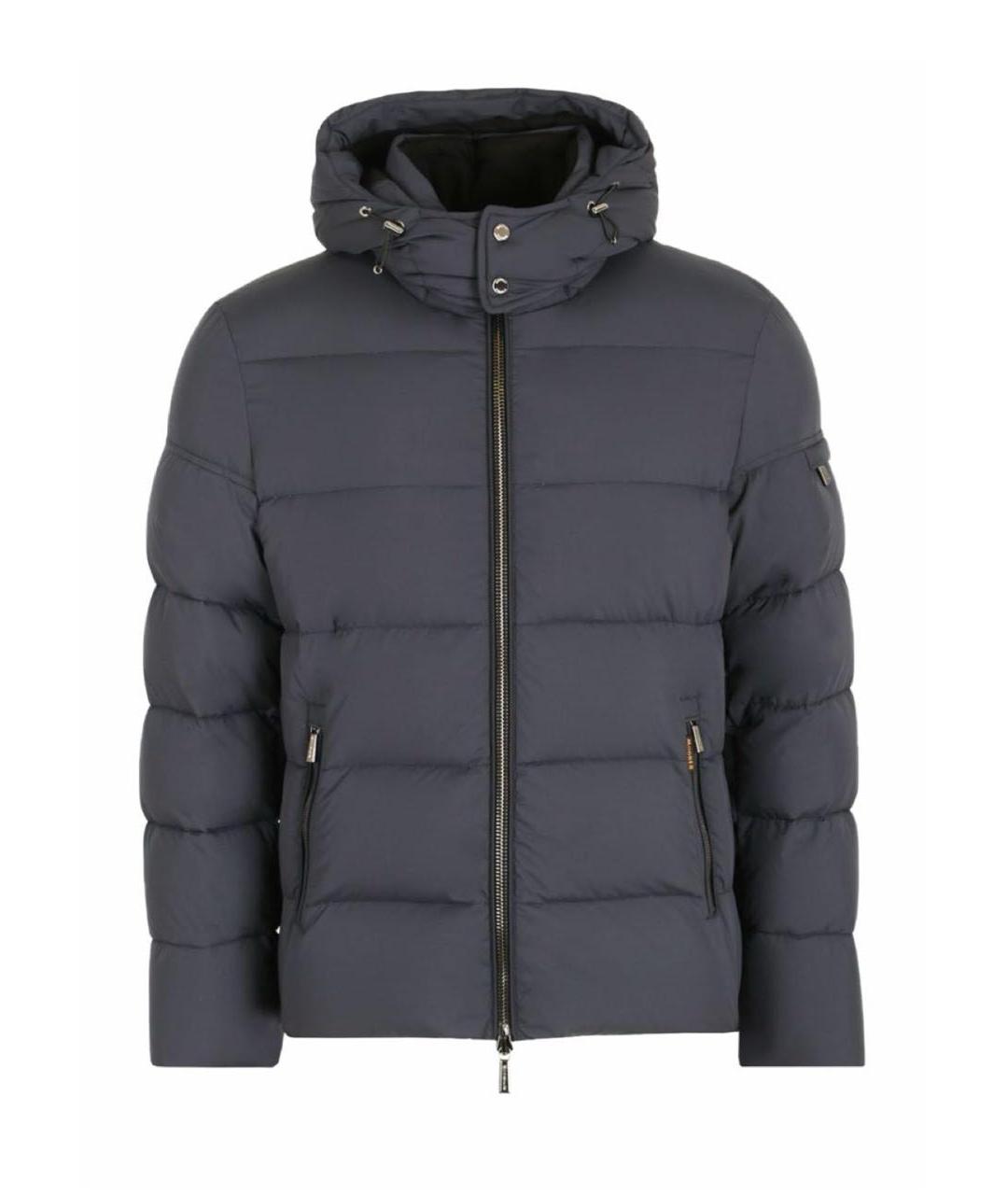 MOORER Темно-синяя полиэстеровая куртка, фото 1