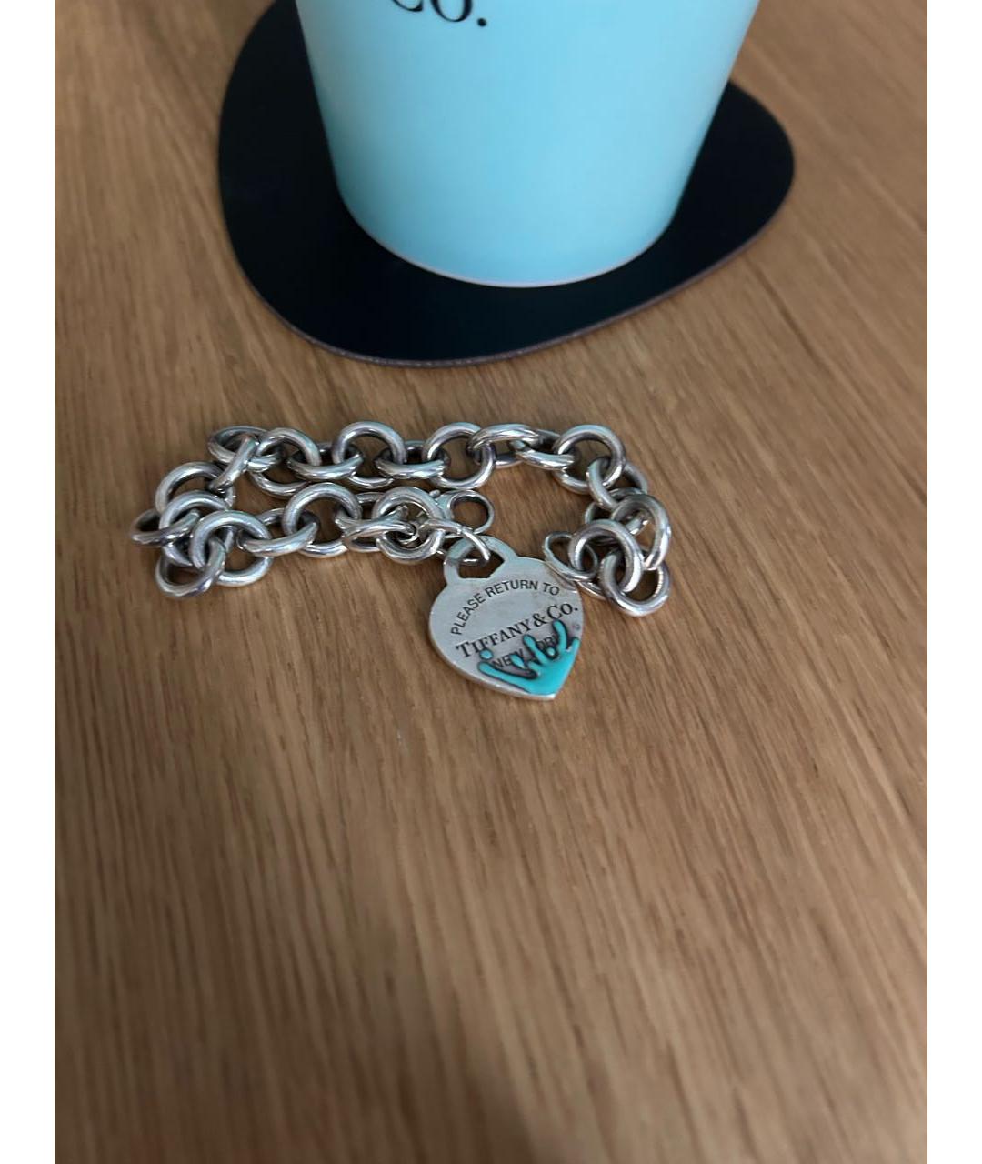 TIFFANY&CO Серебрянный серебряный браслет, фото 4