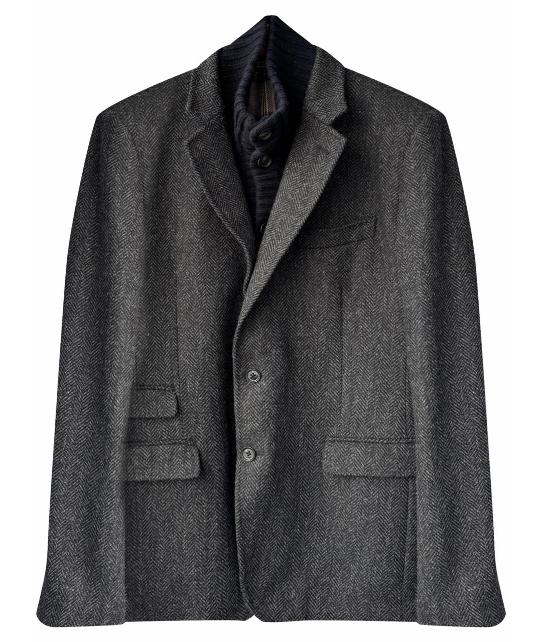 DOLCE&GABBANA Серое шерстяное пальто, фото 1