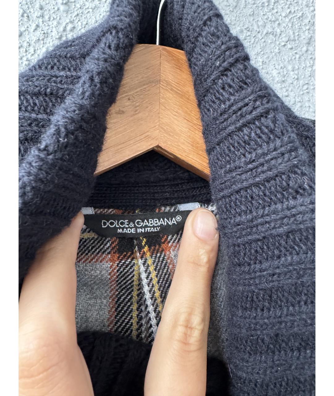 DOLCE&GABBANA Серое шерстяное пальто, фото 6