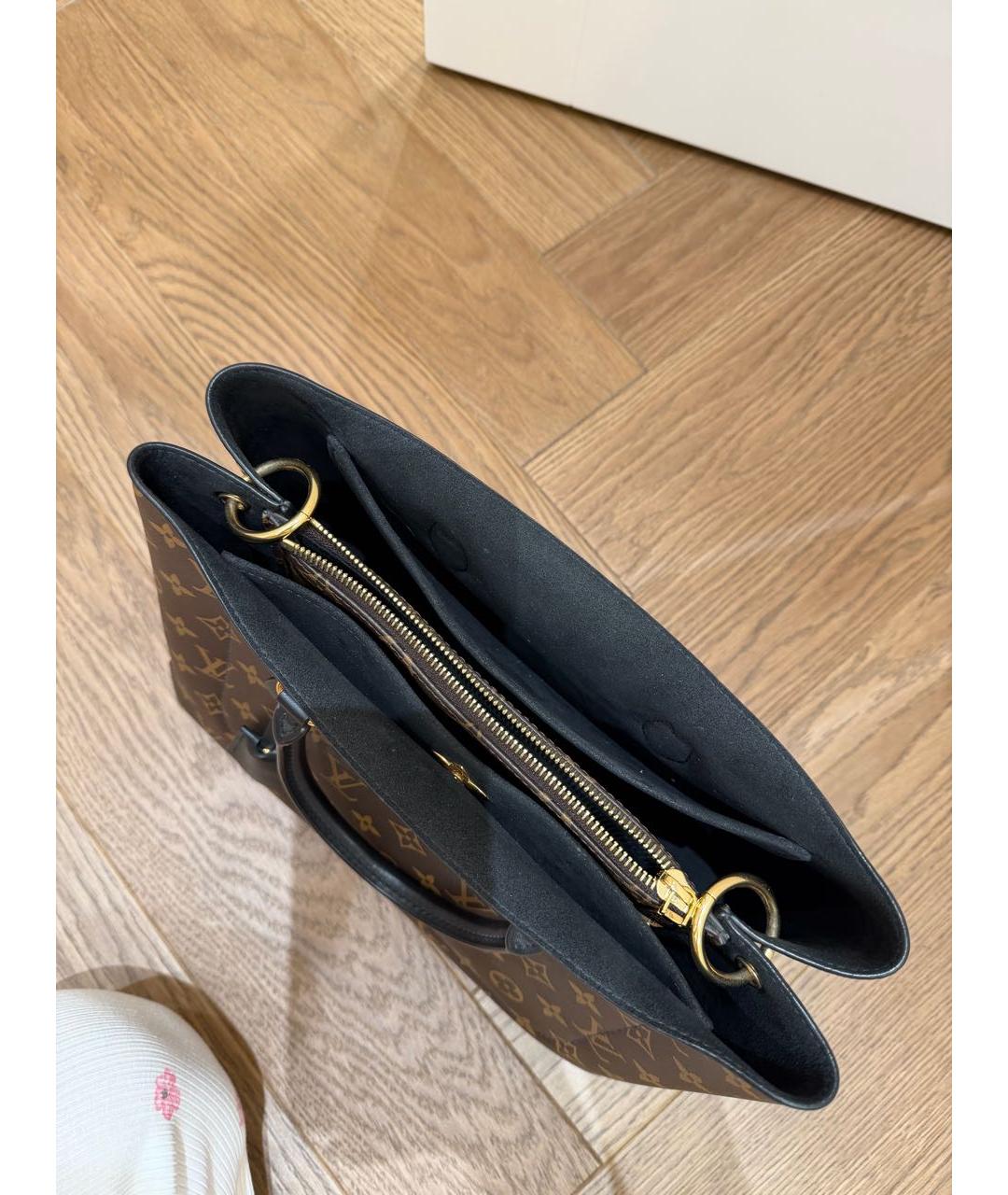 LOUIS VUITTON Коричневая сумка с короткими ручками, фото 4