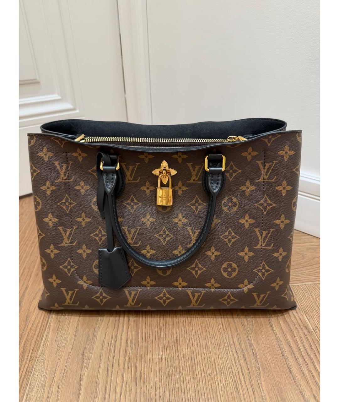 LOUIS VUITTON Коричневая сумка с короткими ручками, фото 9