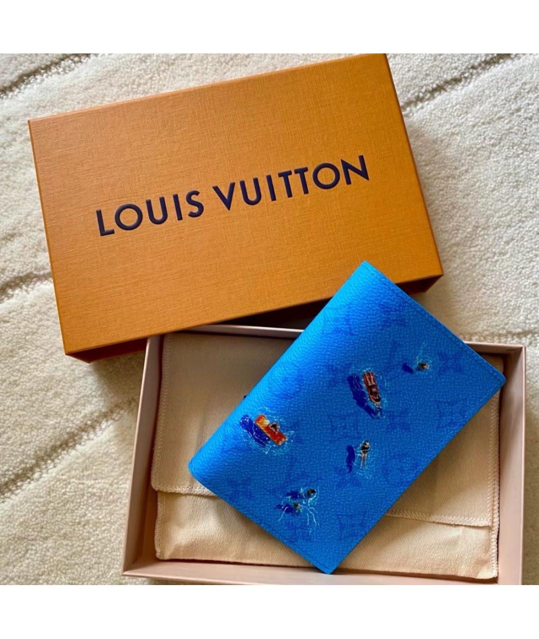 LOUIS VUITTON Голубой кардхолдер, фото 3