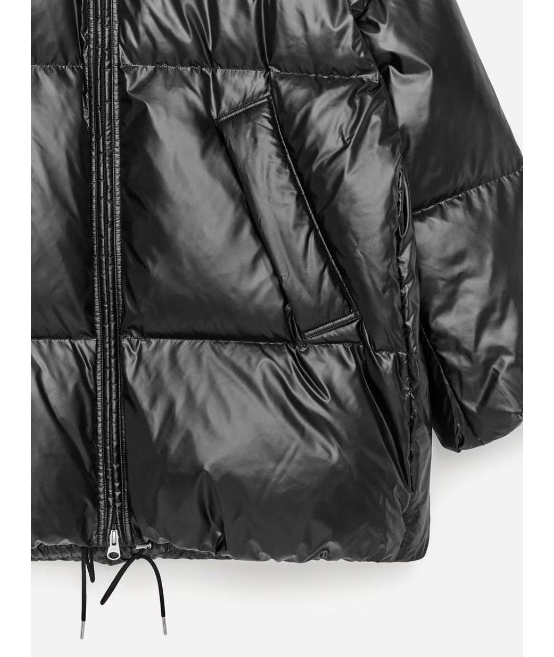 ARKET Черный полиэстеровый пуховик, фото 3