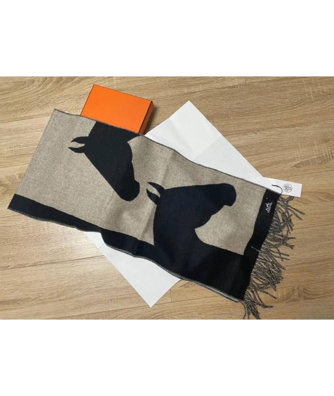 HERMES Мульти кашемировый шарф, фото 3