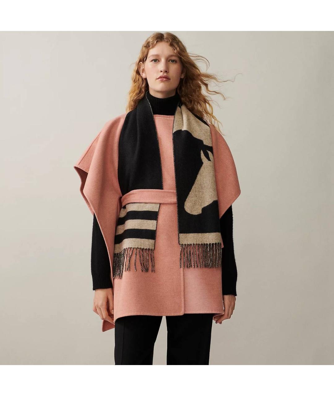 HERMES Мульти кашемировый шарф, фото 2