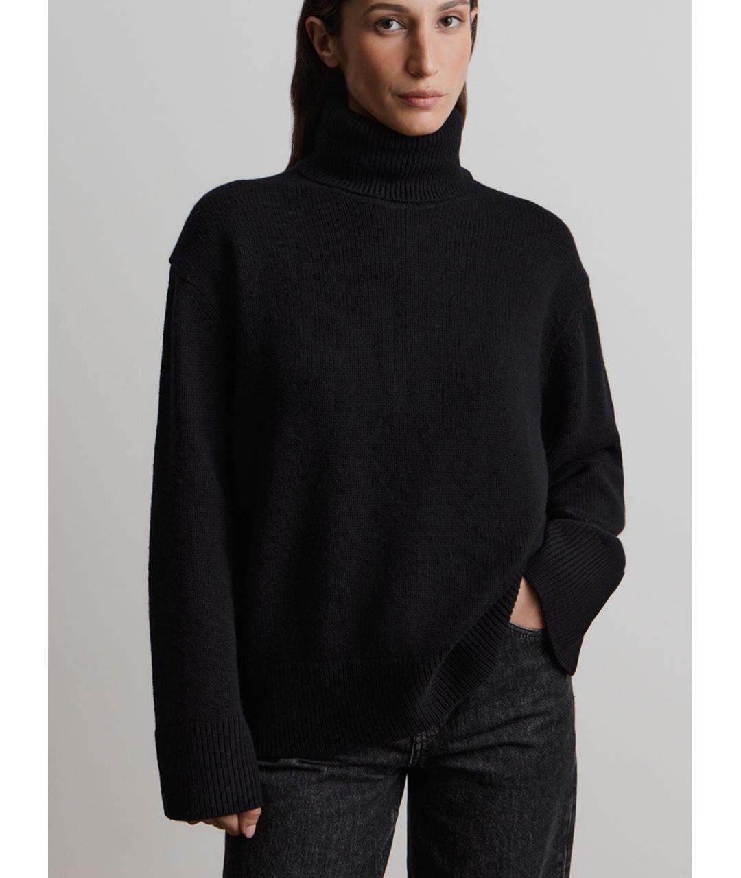 12 STOREEZ Черный шерстяной джемпер / свитер, фото 3
