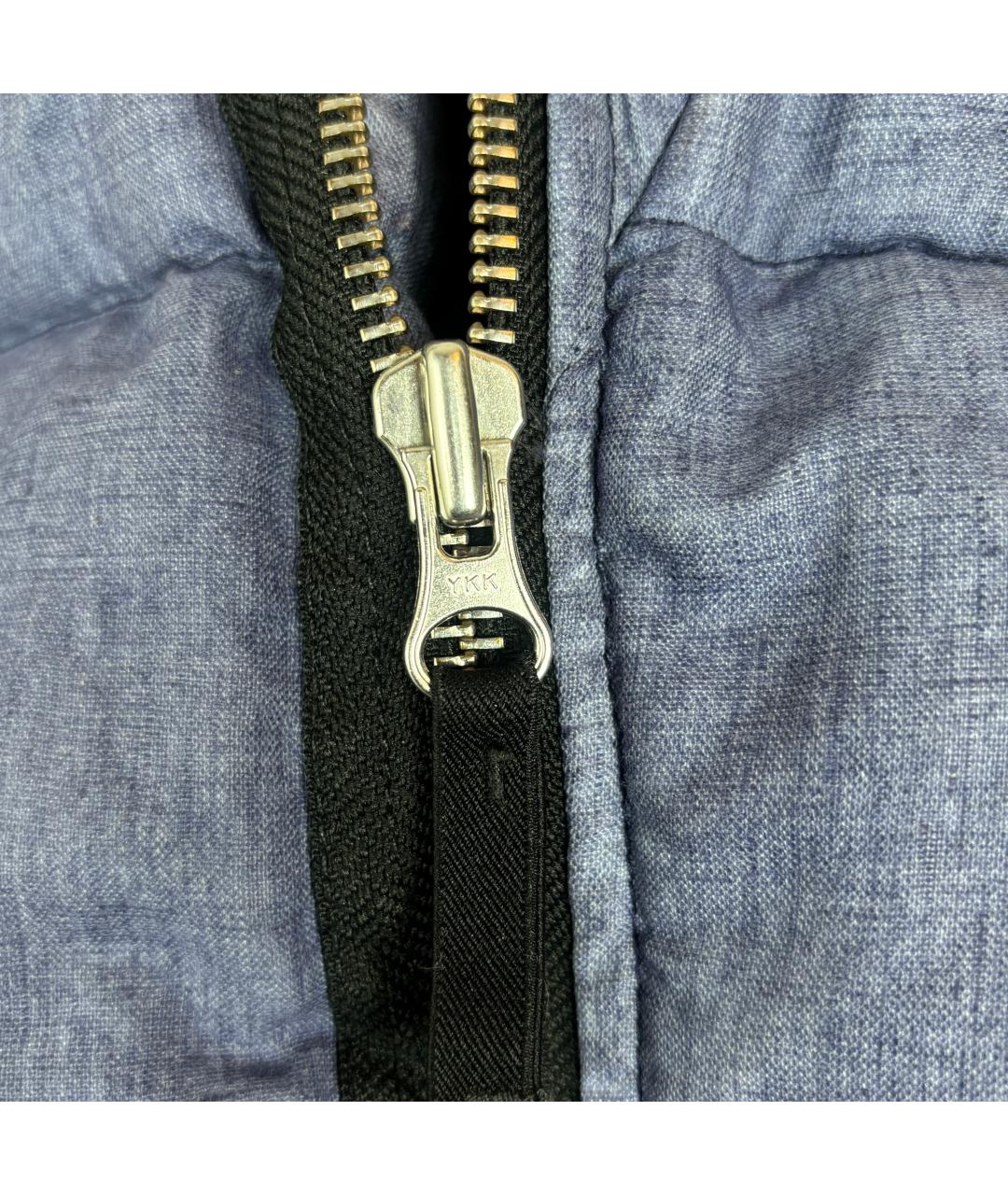 STONE ISLAND Синий полиэстеровый пуховик, фото 5