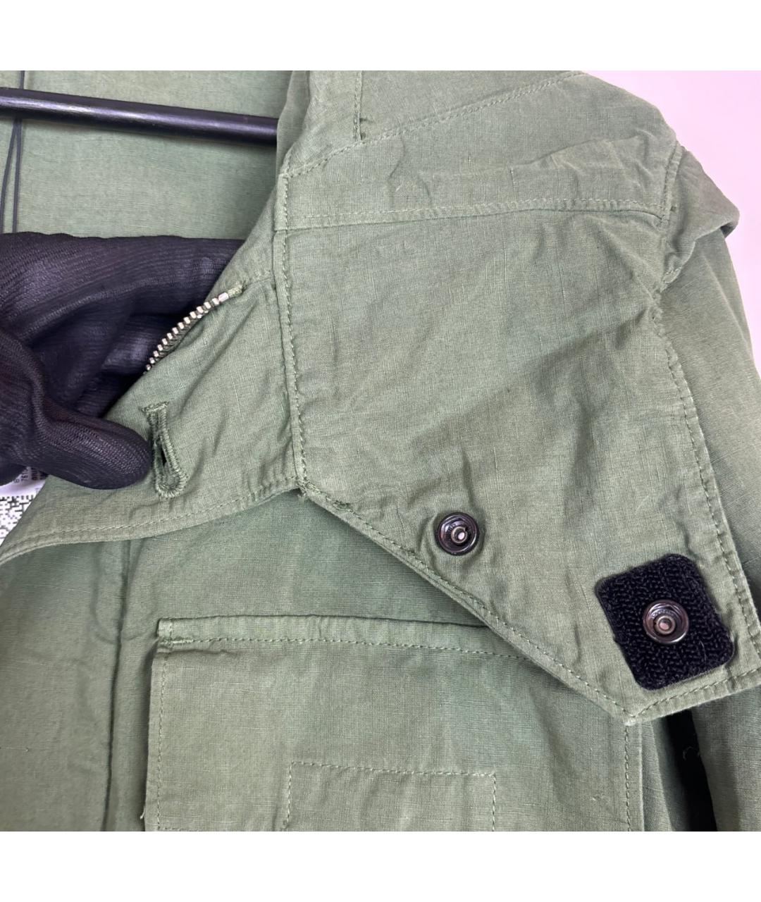 STONE ISLAND Зеленый тренч / плащ, фото 5