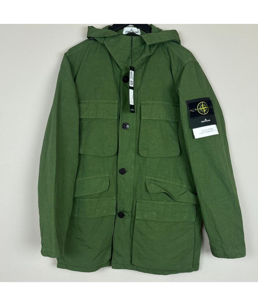 STONE ISLAND Зеленый тренч / плащ, фото 1