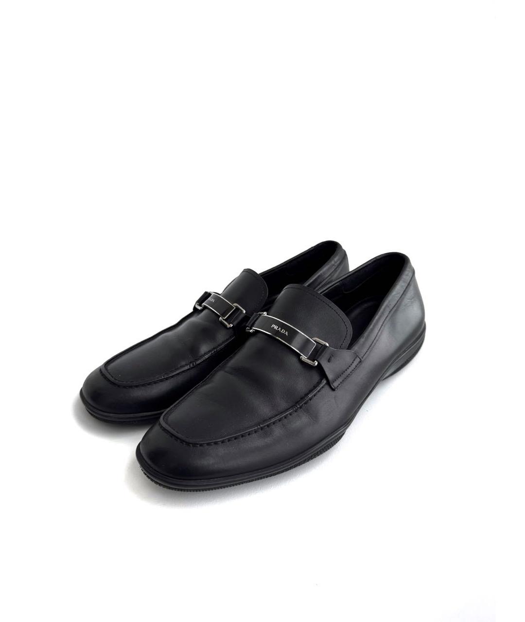 PRADA Черные кожаные туфли, фото 2