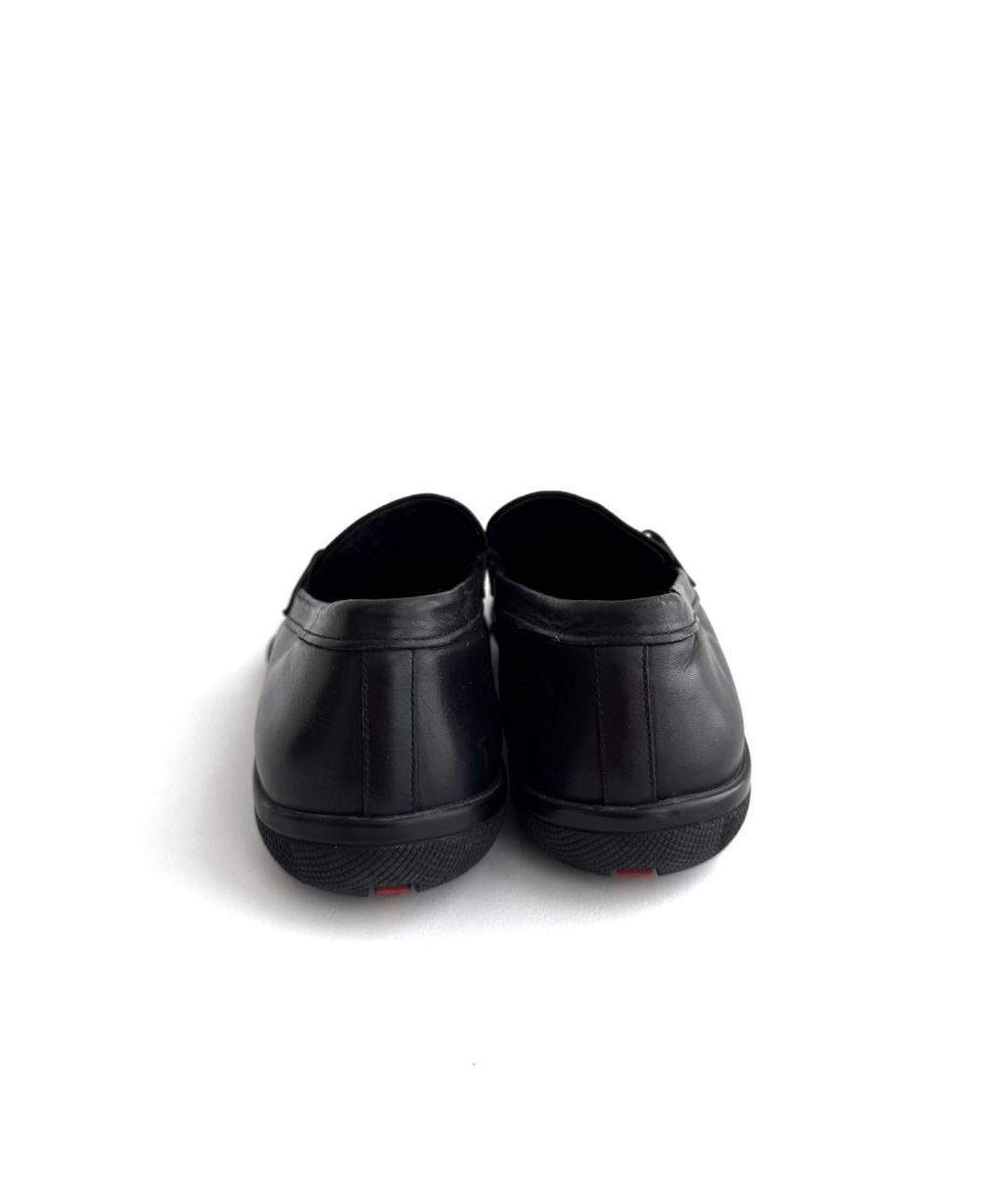 PRADA Черные кожаные туфли, фото 5