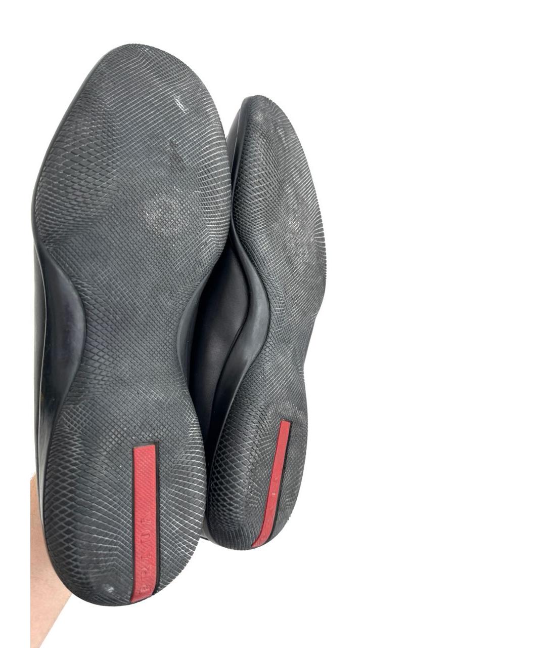 PRADA Черные кожаные туфли, фото 6