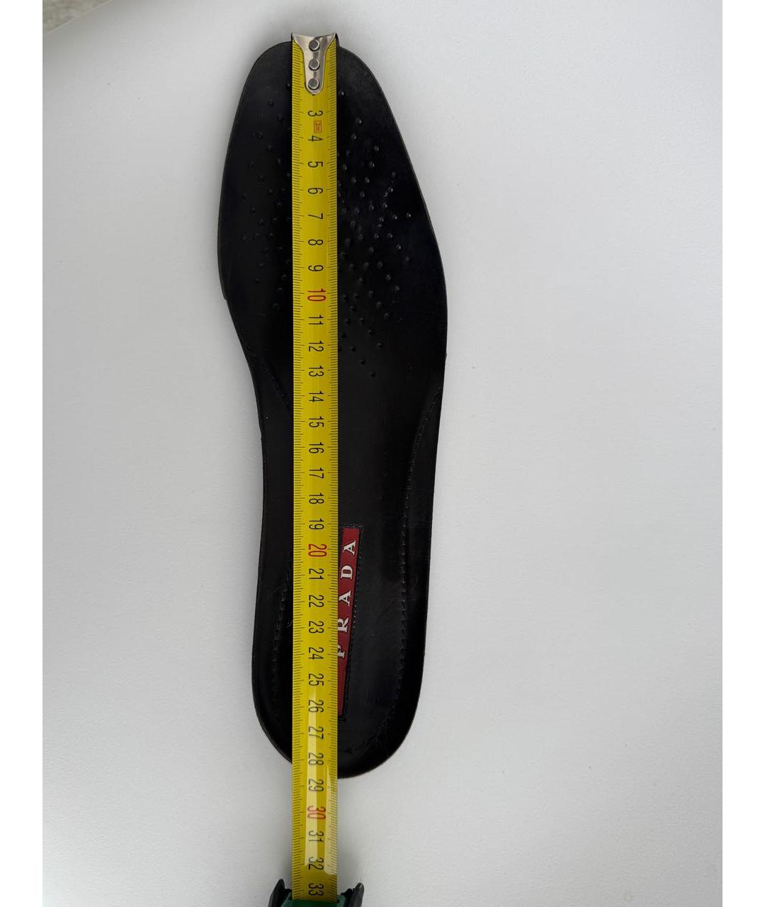 PRADA Черные кожаные туфли, фото 8