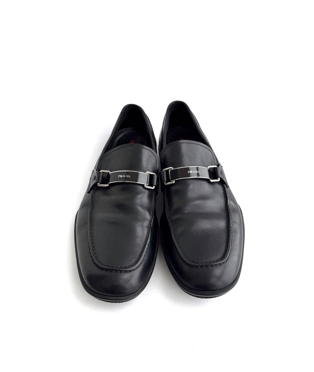 PRADA Черные кожаные туфли, фото 3