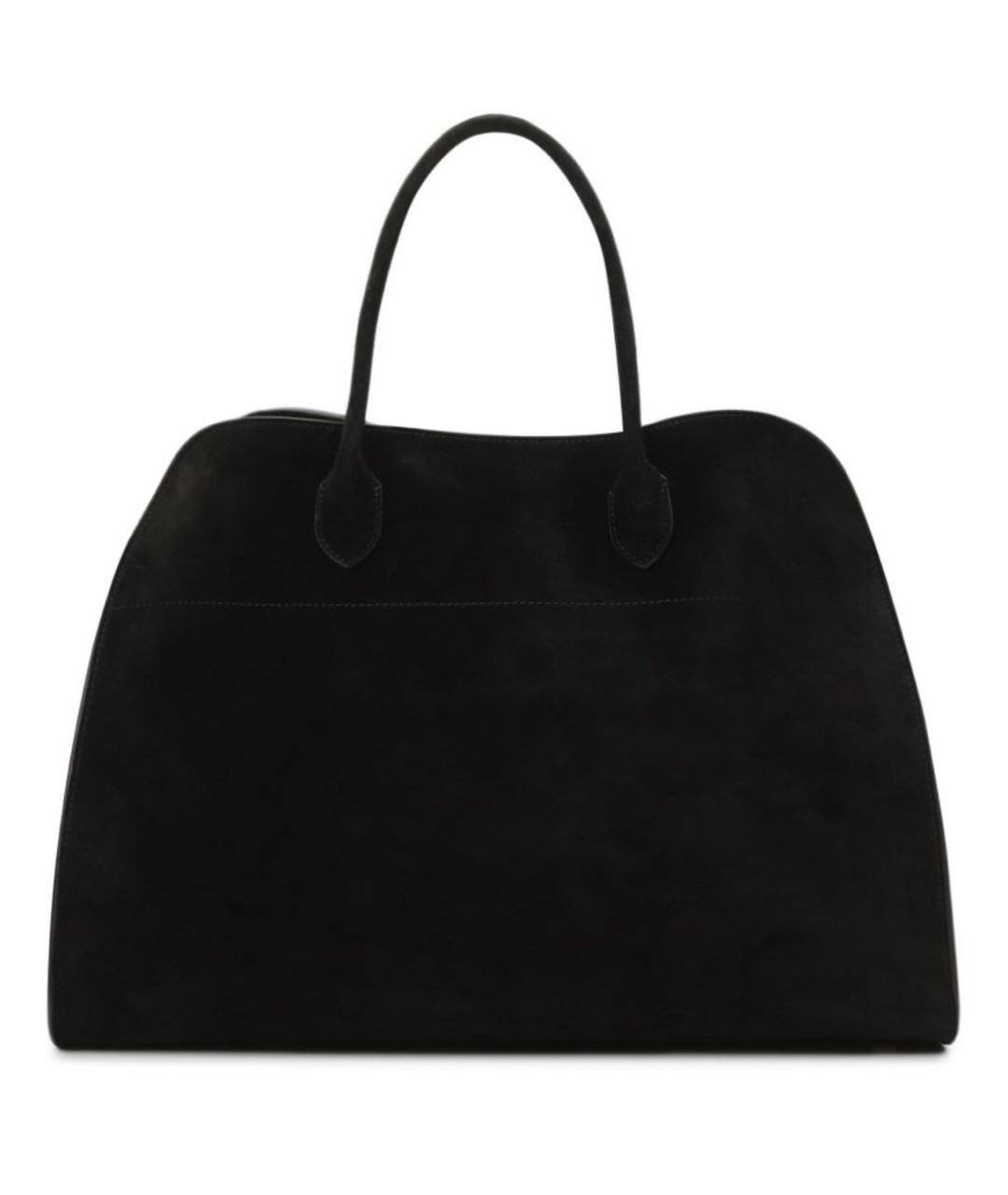 THE ROW Черная замшевая сумка с короткими ручками, фото 3