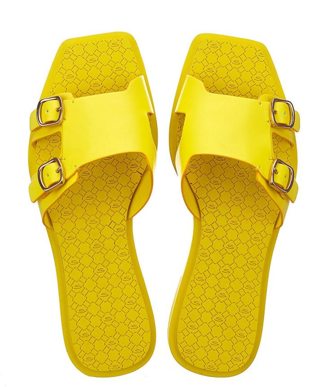 SANTONI Желтые шлепанцы, фото 4