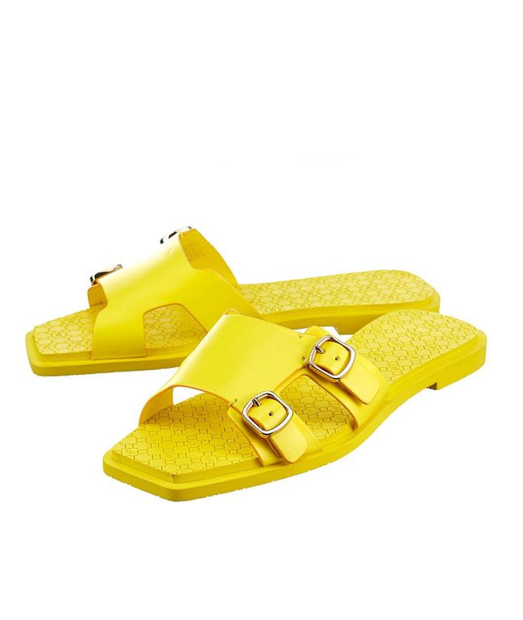 SANTONI Желтые шлепанцы, фото 2