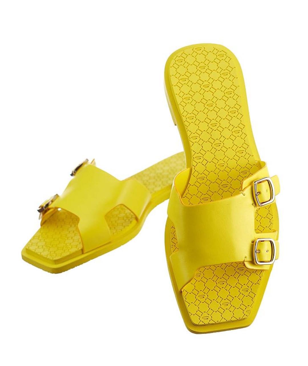 SANTONI Желтые шлепанцы, фото 3